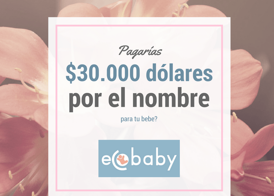 ¿Pagarías 30.000 dolares por darle un nombre a tu bebe?